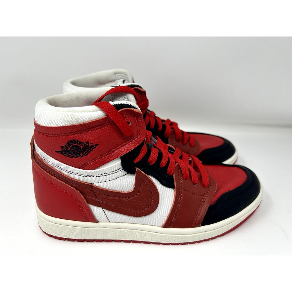 NIKE Air Jordan 1 High Method of Make Women's Shoes Sport RED/Black Size 8 - Picture 2 of 10